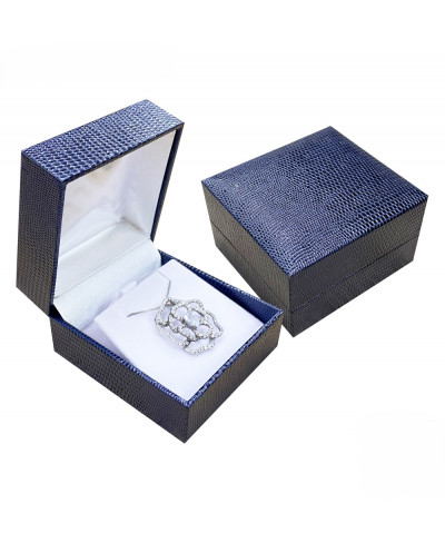 Astucci Per Gioielli Serie ROMA 65x70x40mm Orecchini Blu