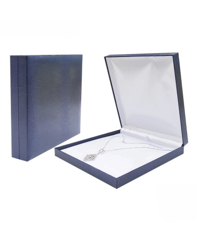 Astucci Per Gioielli Serie ROMA 190x190x38mm Collana Blu