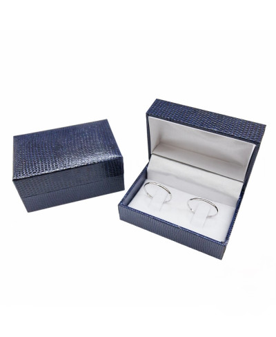 Astuccio Per Gioielli Serie ROMA 75x50x34mm Fedi Blu