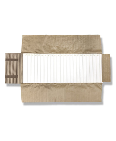 Rotolo Porta Gioielli Serie AURA 83x25cm Bracciali 1 pezzo Bronzo + Bianco