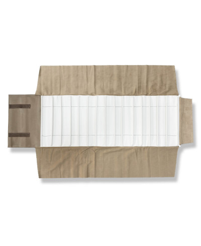 Rotolo Porta Gioielli Serie AURA 83x25cm Orologi 1 pezzo Bronzo + Bianco