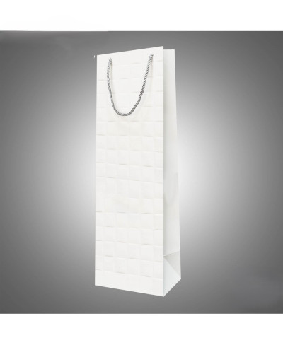 Busta Shopper Di Carta Serie LONDRA 9x28x7cm Bianco
